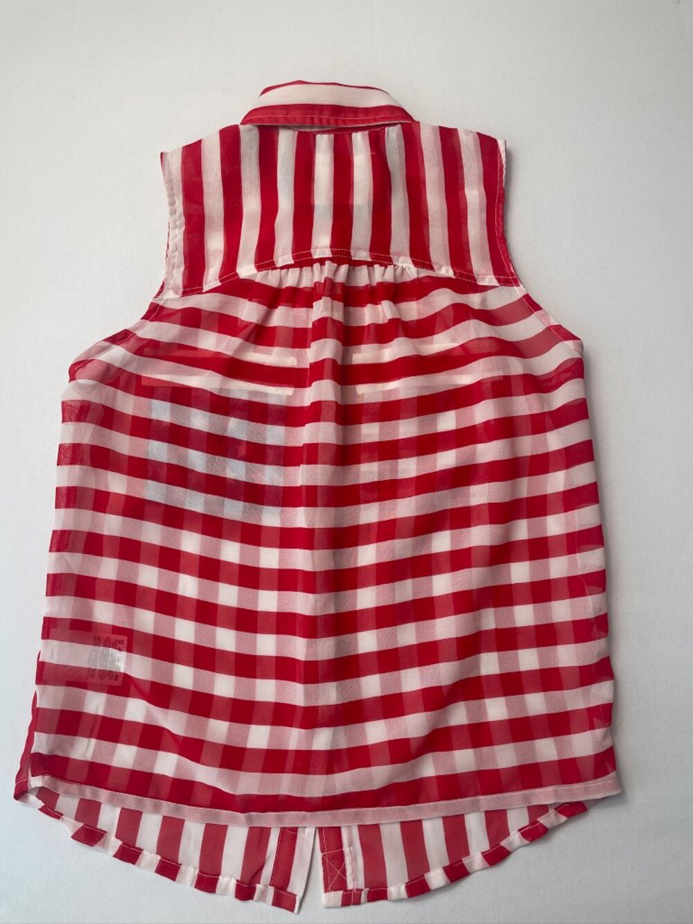 NWT Hurley Women's Medium Patriotic Red White Blue Plaid Sleeveless Top RWB tank - Picture 9 of 9